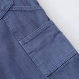 DAXUEN muted blue denim utility wide-leg pants