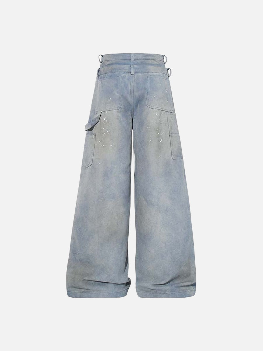DAXUEN Ultra wide-leg loose-fitting pants with a high-waisted design