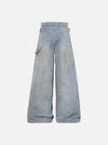 DAXUEN Ultra wide-leg loose-fitting pants with a high-waisted design