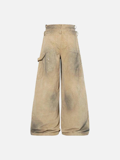 DAXUEN Ultra wide-leg loose-fitting pants with a high-waisted design