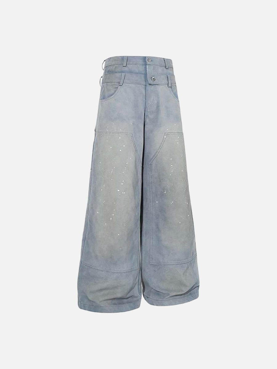 DAXUEN Ultra wide-leg loose-fitting pants with a high-waisted design
