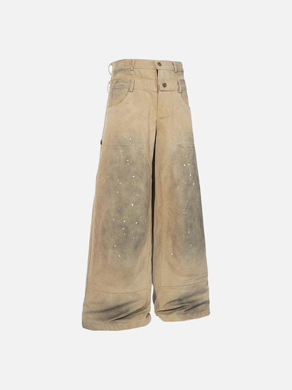 DAXUEN Ultra wide-leg loose-fitting pants with a high-waisted design
