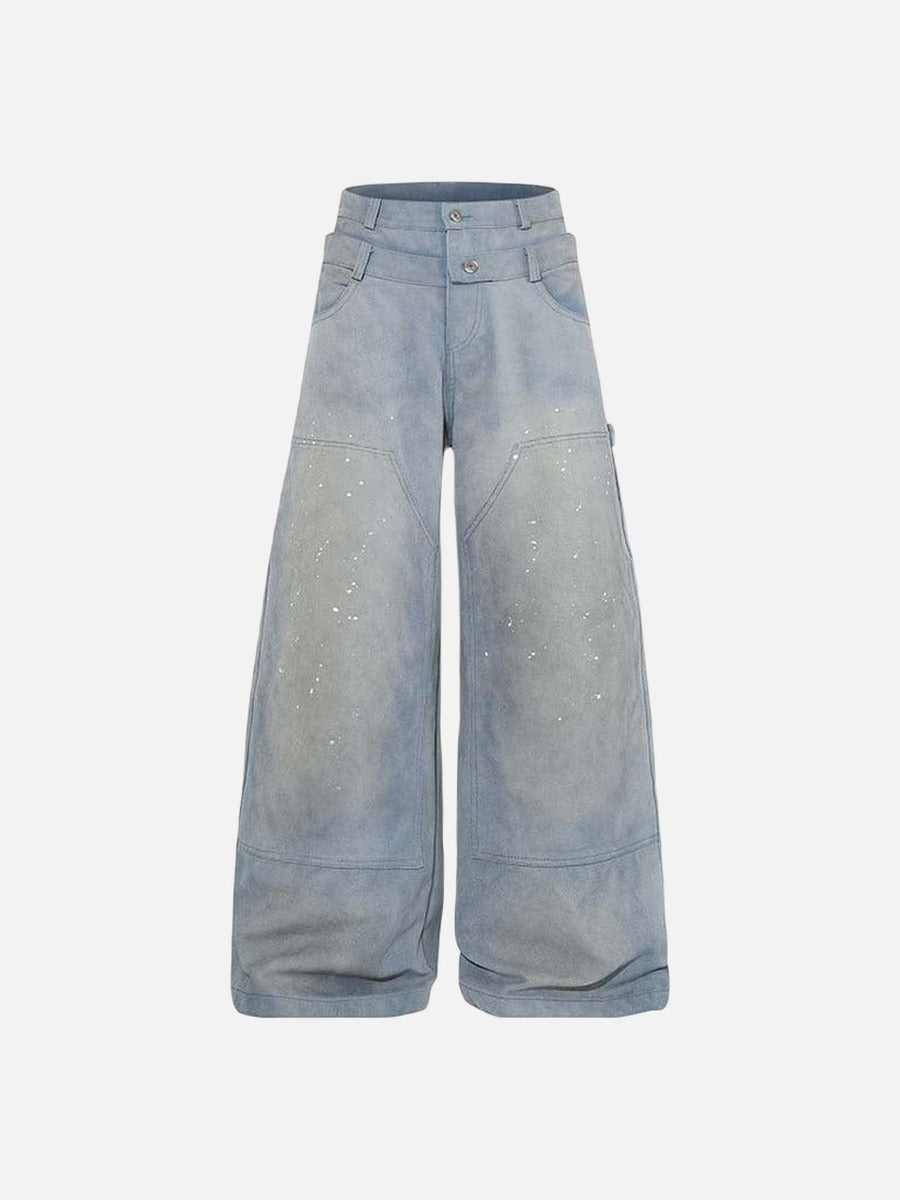 DAXUEN Ultra wide-leg loose-fitting pants with a high-waisted design