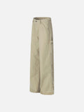 DAXUEN Utility wide-leg pants in khaki and olive green