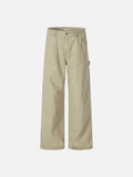 DAXUEN Utility wide-leg pants in khaki and olive green