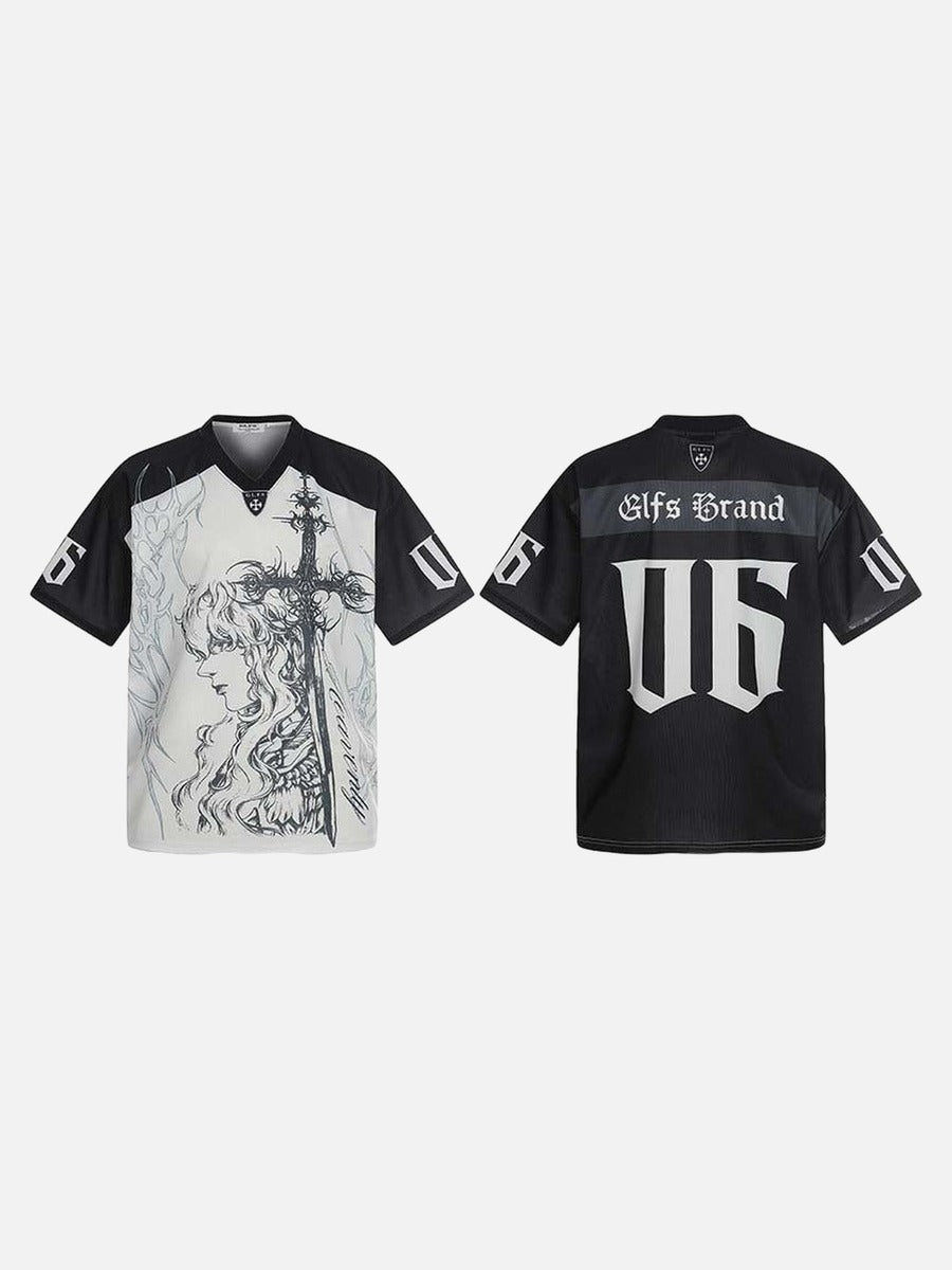 DAXUEN Oversized short-sleeved graphic T-shirt