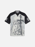 DAXUEN Oversized short-sleeved graphic T-shirt