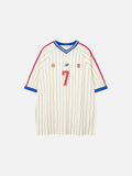 DAXUEN Number 7 Pinstripe Matchday Jersey Tee