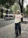 DAXUEN Number 7 Pinstripe Matchday Jersey Tee