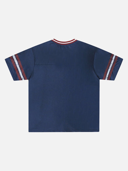 DAXUEN Loose-fitting short-sleeved jersey top