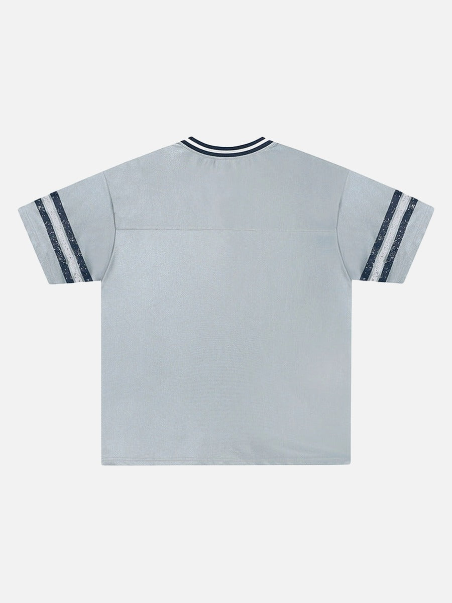 DAXUEN Loose-fitting short-sleeved jersey top