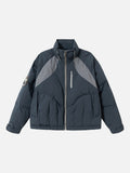 V-shaped Perforated Panel Puffer Jacket