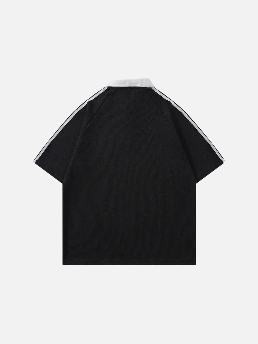 DAXUEN Short-sleeved polo shirt with graphic print
