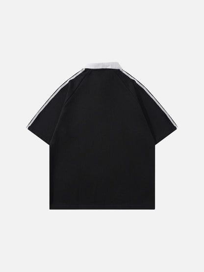 DAXUEN Short-sleeved polo shirt with graphic print