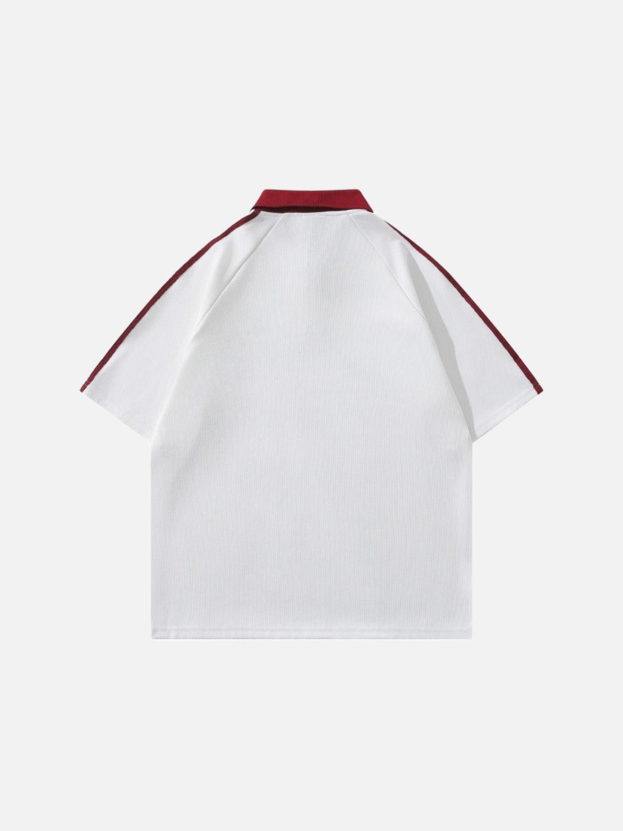 DAXUEN Short-sleeved polo shirt with graphic print