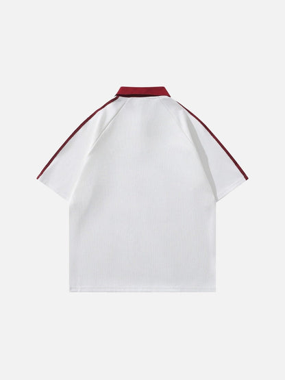 DAXUEN Short-sleeved polo shirt with graphic print