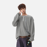 DAXUEN black oversized beach scene graphic tee