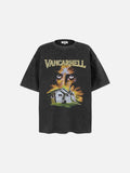 DAXUEN Oversized short-sleeved T-shirt with graphic design