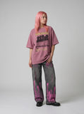 DAXUEN Oversized short-sleeve graphic t-shirt — model photo