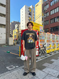 DAXUEN Oversized short-sleeved T-shirt with graphic design — model photo