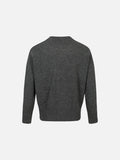 Vertical Cable Knit Double-Breasted Cardigan