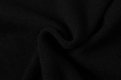 Vertical Cable Knit Double-Breasted Cardigan