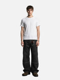 DAXUEN white vertical ribbed knit t-shirt