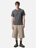 DAXUEN white vertical ribbed knit t-shirt