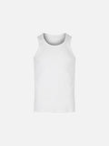 Vertical Seam Dark Grey Slim-Fit Tank Top