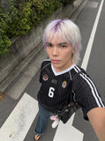 DAXUEN Number 6 Shadow Stripe Football Jersey