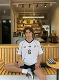 DAXUEN Number 6 Shadow Stripe Football Jersey