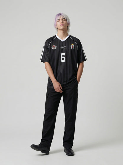 DAXUEN Number 6 Shadow Stripe Football Jersey