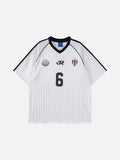 DAXUEN Number 6 Shadow Stripe Football Jersey
