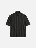 DAXUEN Loose-fitting short-sleeved shirt with vertical stripes