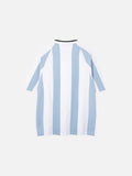 DAXUEN Short-sleeved vertical stripe polo shirt