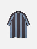 DAXUEN Short-sleeved vertical stripe polo shirt