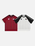 DAXUEN Away Kit Pinstripe Raglan Tee