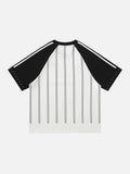 DAXUEN Away Kit Pinstripe Raglan Tee