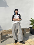 DAXUEN Away Kit Pinstripe Raglan Tee