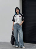 DAXUEN Away Kit Pinstripe Raglan Tee