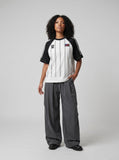 DAXUEN Away Kit Pinstripe Raglan Tee