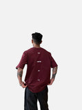 Vertical Text Graphic Oversized T-Shirt