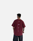 DAXUEN black oversized vertical text graphic t-shirt