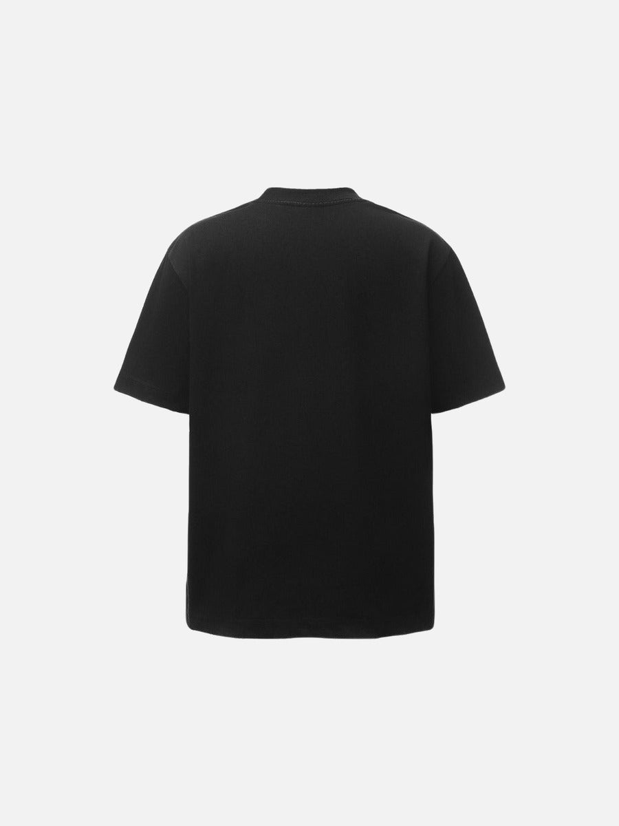 DAXUEN Oversized short-sleeved T-shirt with vibrant graphic print