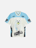 DAXUEN V-neck short-sleeved graphic T-shirt