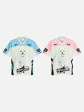 DAXUEN V-neck short-sleeved graphic T-shirt