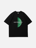 DAXUEN solid colour oversized lunar graphic t-shirt
