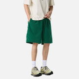 DAXUEN vibrant green relaxed-fit knee-length shorts