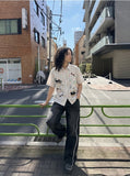 DAXUEN Vibrant Plaid Embroidered Short-Sleeved Shirt | DAXUEN — model photo