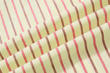 DAXUEN vibrant striped patchwork button-up shirt